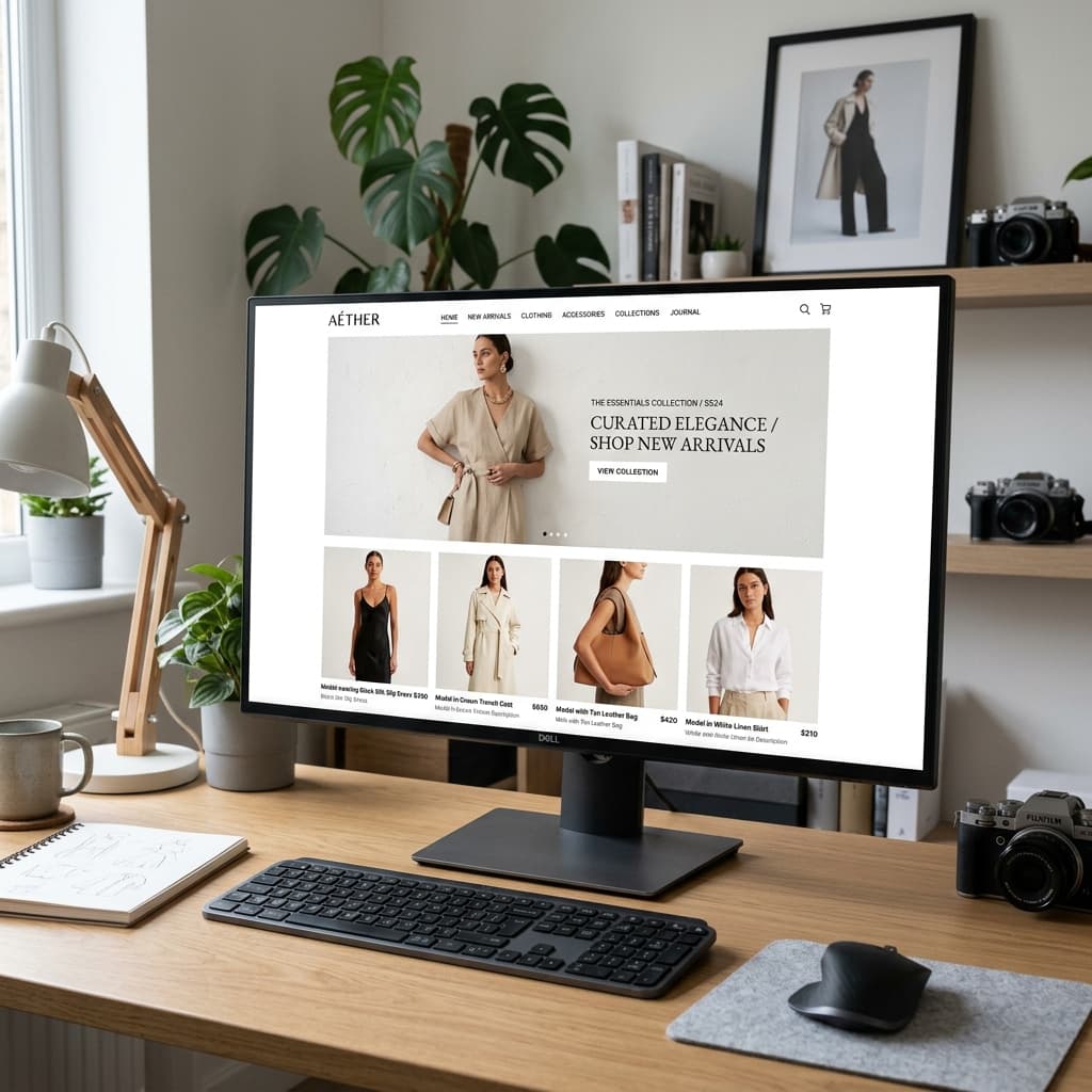 Modern e-commerce interface design